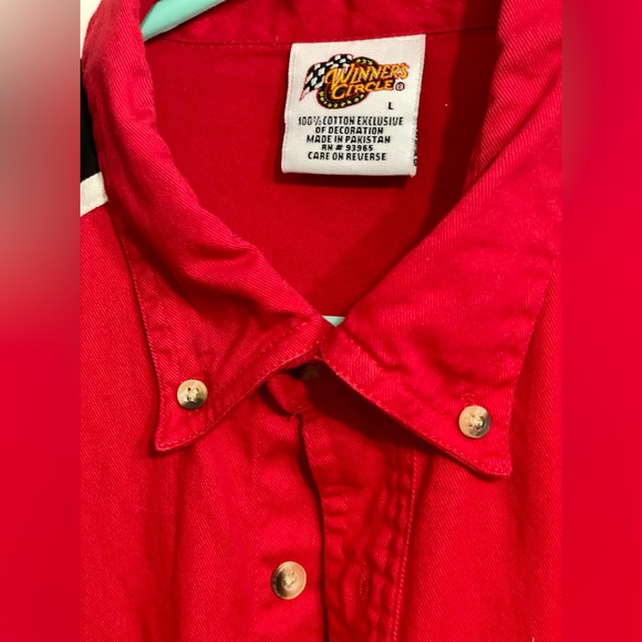 Dale Earnhardt Jr. long sleeve button-down Winners Circle Sz. L 100% cot… - Picture 3 of 9